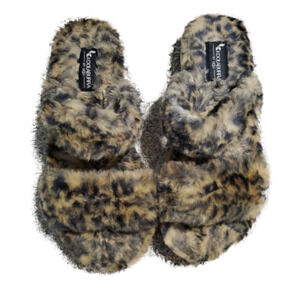 ANIMAL Print Koolabura By UGG Cozy Furry Slides